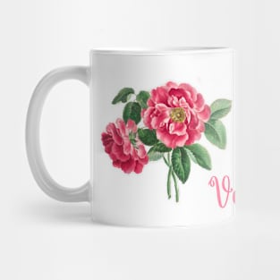 Pink Floral Valentine Mug